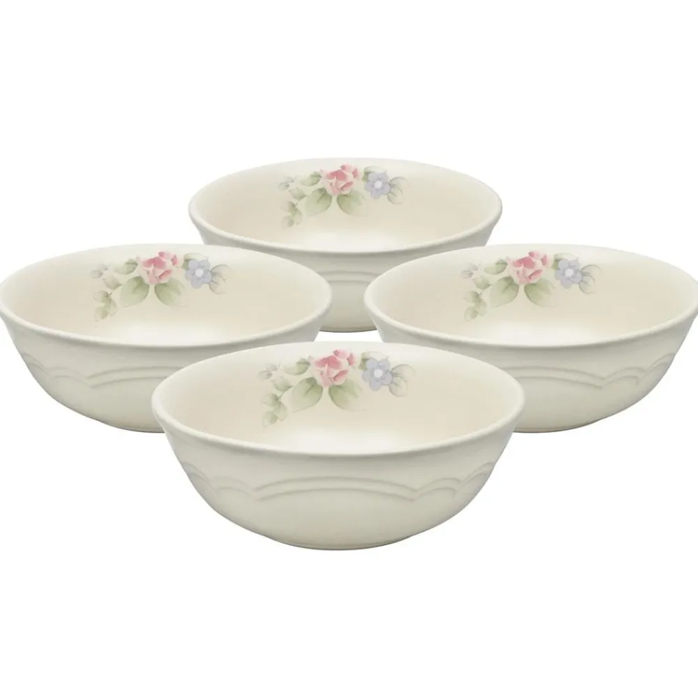 Pfaltzgraff® Tea Rose Set of 4 Soup Cereal Bowls- Soup Cereal Bowls