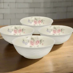 Pfaltzgraff® Tea Rose Set of 4 Super Soup Cereal Bowls- Soup Cereal Bowls