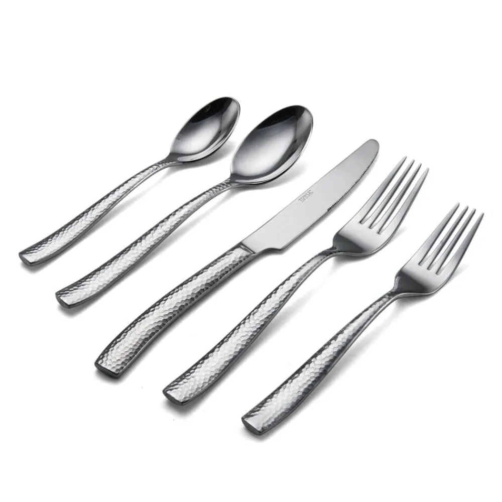 Towle® Living Textured 20 Piece Flatware Set, Service for 4- Sets