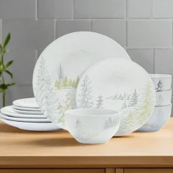 Pfaltzgraff® Tranquil Trails 12 Piece Dinnerware Set, Service for 4- Dinnerware Service For 4