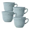 Pfaltzgraff® Trellis Coastal Teal Set of 4 Mugs- Coffee Mugs