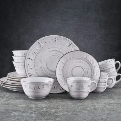 Pfaltzgraff® Trellis Lodge White 16 Piece Dinnerware Set, Service for 4- Dinnerware Service For 4