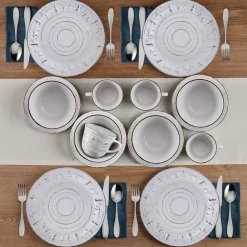 Pfaltzgraff® Trellis Lodge White 16 Piece Dinnerware Set, Service for 4- Dinnerware Service For 4