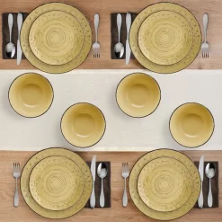 Pfaltzgraff® Trellis Sunflower 12 Piece Dinnerware Set, Service for 4- Dinnerware Service For 4
