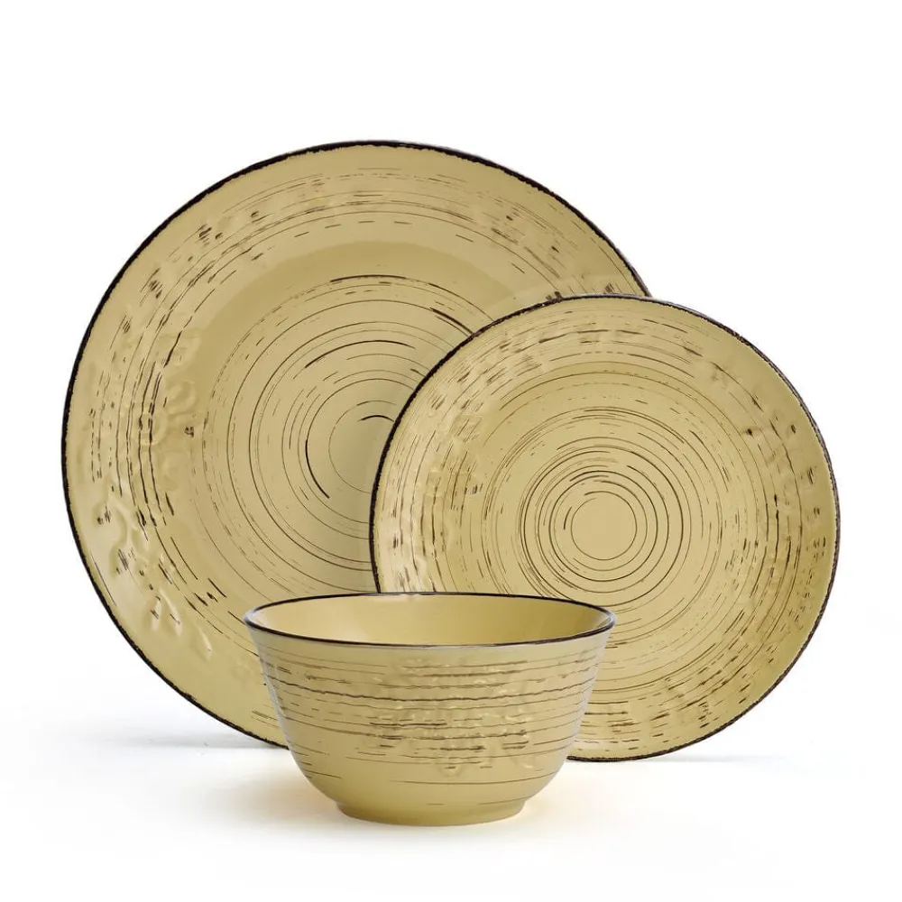 Pfaltzgraff® Trellis Sunflower 12 Piece Dinnerware Set, Service for 4- Dinnerware Service For 4