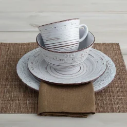 Pfaltzgraff® Trellis White 16 Piece Dinnerware Set, Service for 4- Dinnerware Service For 4