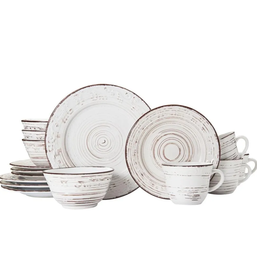 Pfaltzgraff® Trellis White 16 Piece Dinnerware Set, Service for 4- Dinnerware Service For 4