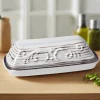 Pfaltzgraff® Trellis White Covered Butter Dish- Butter Dishes