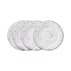 Pfaltzgraff® Trellis White Set of 4 Appetizer Plates- Appetizer Plates