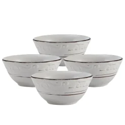 Pfaltzgraff® Trellis White Set of 4 Fruit Bowls- Fruit Bowls