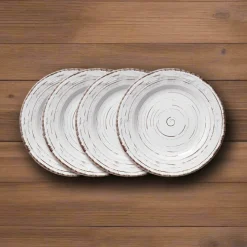 Pfaltzgraff® Trellis White Set of 4 Salad Plates- Salad Plates