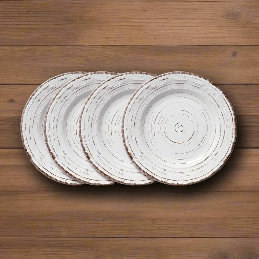 Pfaltzgraff® Trellis White Set of 4 Salad Plates- Salad Plates
