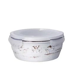 Pfaltzgraff® Trellis White Storage Bowl with Lid- Serve Bowls