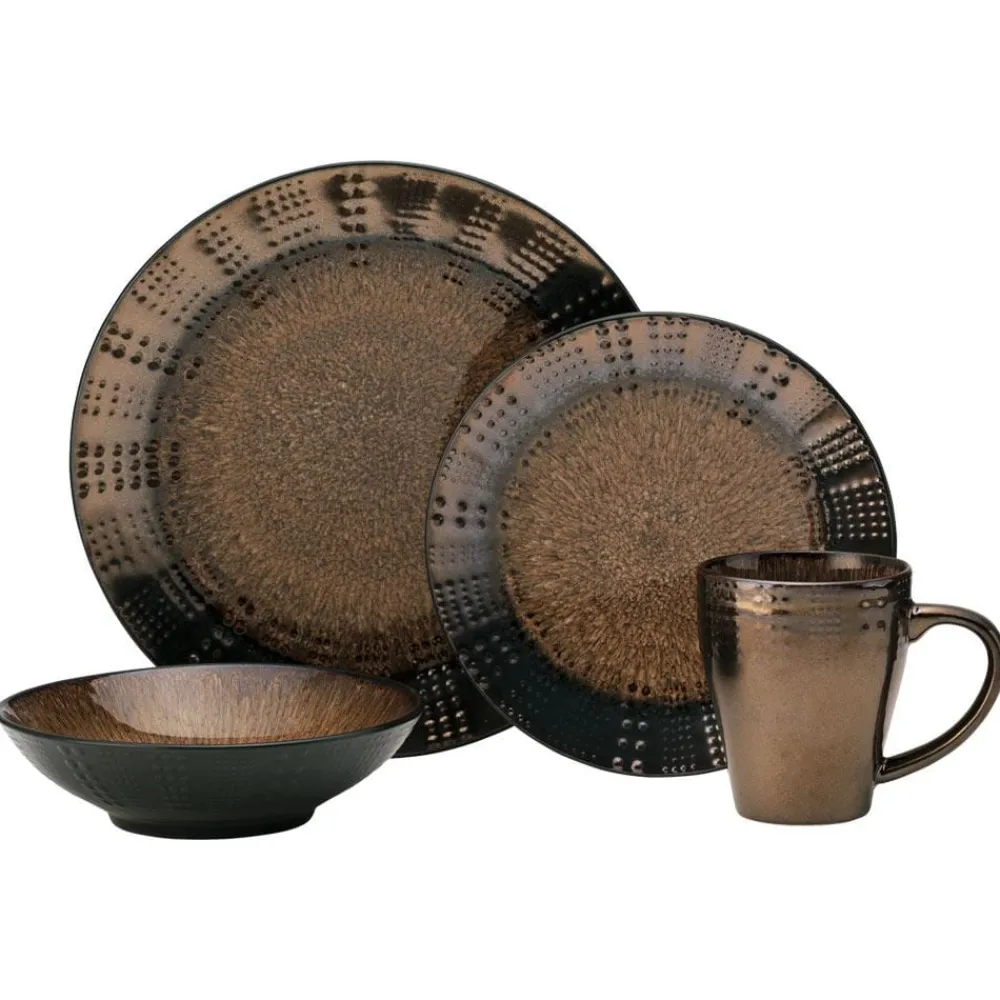 Gourmet Basics® Verona 16 Piece Dinnerware Set, Service for 4- Dinnerware Service For 4