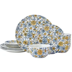 Pfaltzgraff® Vibrant Garden 12 Piece Dinnerware Set, Service for 4- Dinnerware Service For 4