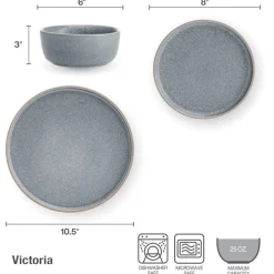 Pfaltzgraff® Victoria 12 Piece Dinnerware Set, Service for 4- Dinnerware Service For 4