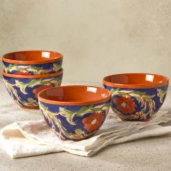 Pfaltzgraff® Villa della Luna® Fleur Set of 4 Fruit Bowls- Fruit Bowls