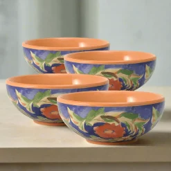 Pfaltzgraff® Villa della Luna® Set of 4 Fleur Soup or Cereal Bowls- Soup Cereal Bowls