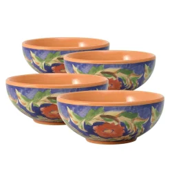 Pfaltzgraff® Villa della Luna® Set of 4 Fleur Soup or Cereal Bowls- Soup Cereal Bowls