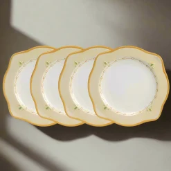 Pfaltzgraff® Villa della Luna® Set of 4 Scalloped Salad Plates- Salad Plates