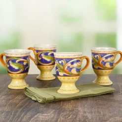 Pfaltzgraff® Villa della Luna® Set of 4 Pedestal Mugs- Coffee Mugs