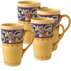 Pfaltzgraff® Villa della Luna® Set of 4 Latte Mugs- Coffee Mugs