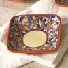 Pfaltzgraff® Villa della Luna® Square Ceramic Wine Tapas Plate- Appetizer Plates