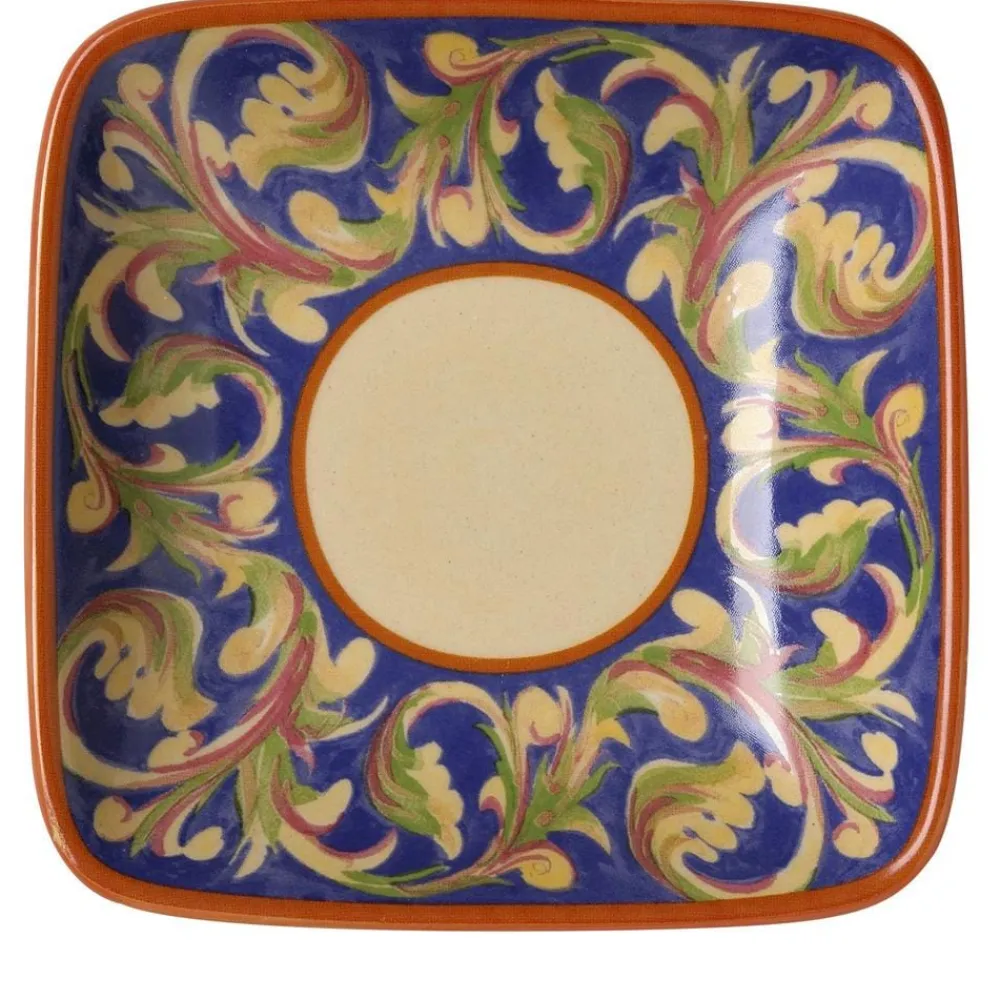 Pfaltzgraff® Villa della Luna® Square Ceramic Wine Tapas Plate- Appetizer Plates