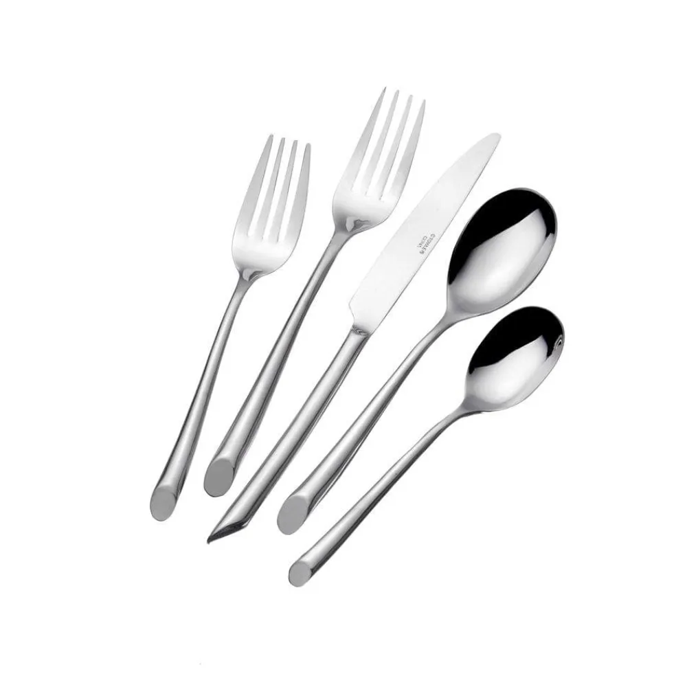 Towle® Living Wave Forged 42 Piece Flatware Set, Service for 8- Sets