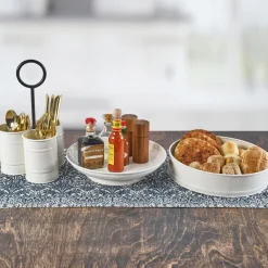 Towle® Living White Flatware Metal Storage Caddy- Flatware Caddies