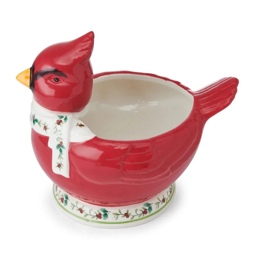 Pfaltzgraff® Winterberry® Cardinal Candy Bowl- Serve Bowls