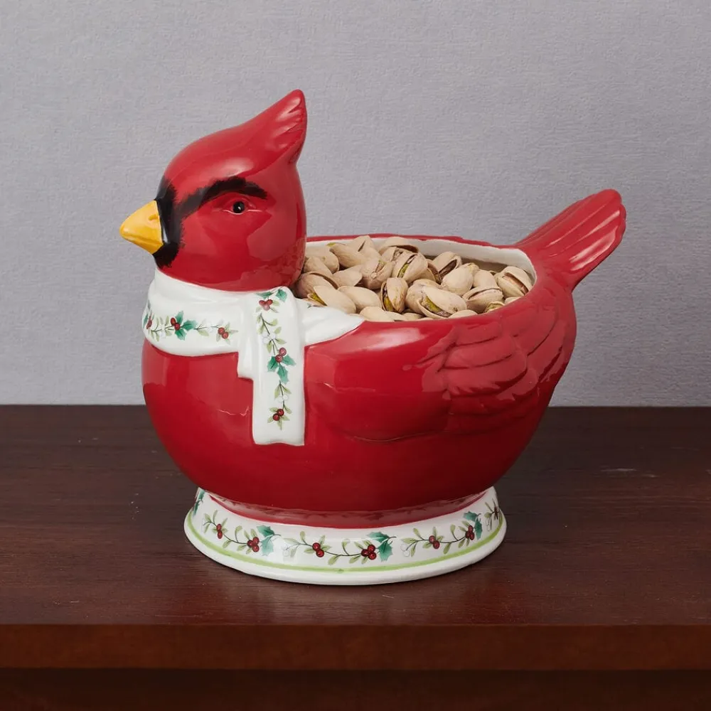 Pfaltzgraff® Winterberry® Cardinal Candy Bowl- Serve Bowls