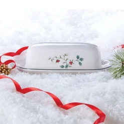 Pfaltzgraff® Winterberry® Covered Butter Dish- Butter Dishes
