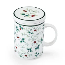 Pfaltzgraff® Winterberry® Covered Mug with Tea Infuser- Teacups