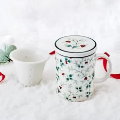 Pfaltzgraff® Winterberry® Covered Mug with Tea Infuser- Teacups