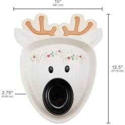 Pfaltzgraff® Winterberry® Reindeer Chip and Dip Platter- Chip And Dips