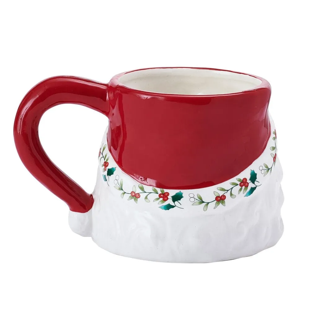 Pfaltzgraff® Winterberry® Santa Figural Mug- Coffee Mugs