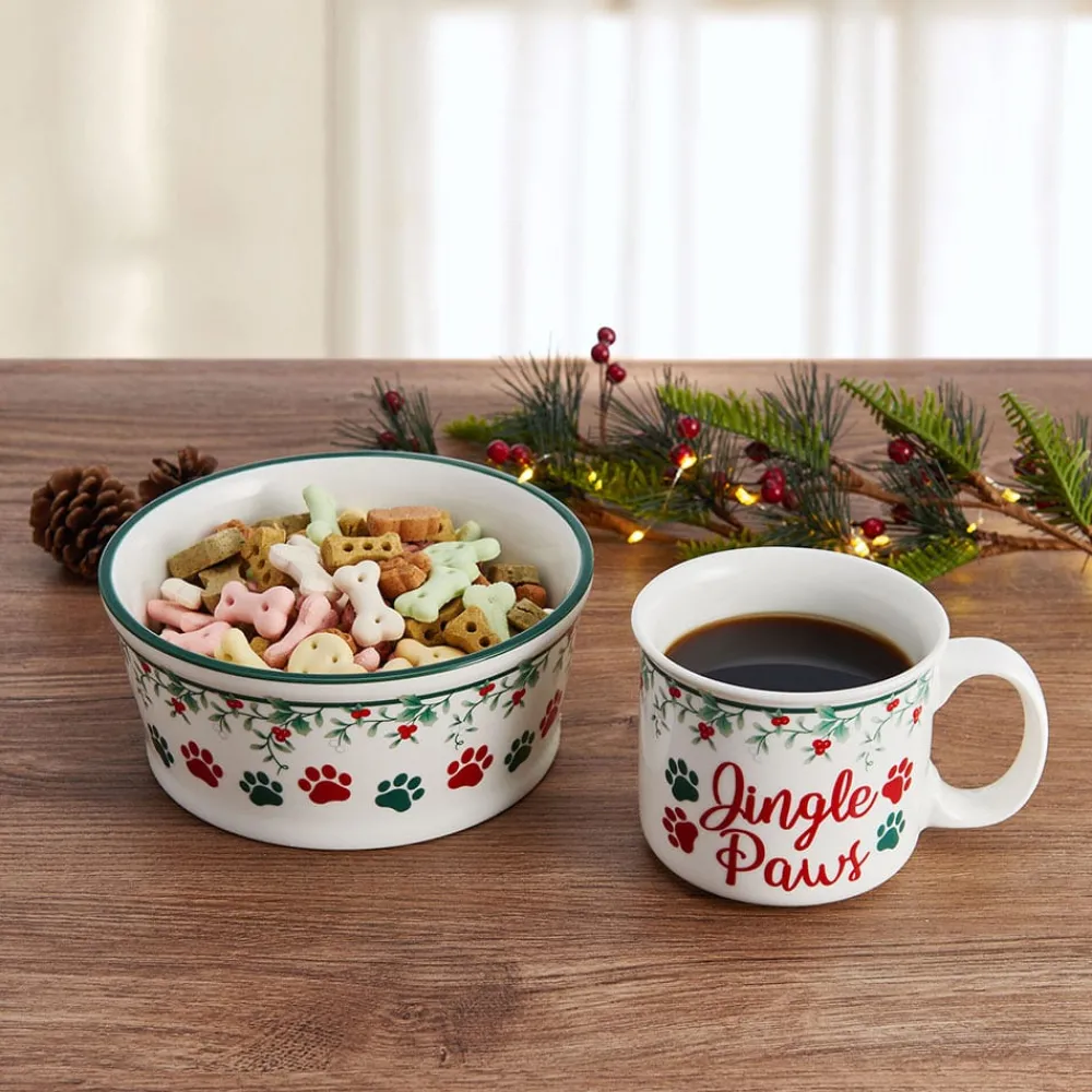 Pfaltzgraff® Winterberry® Sentiment Mug and Pet Bowl Set- Coffee Mugs