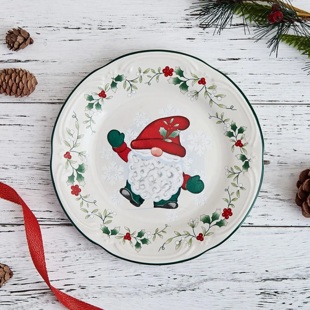 Pfaltzgraff® Winterberry® Set of 4 Gnome Salad Plates- Salad Plates
