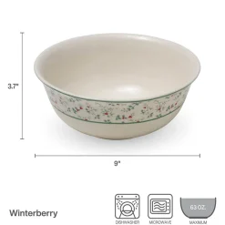 Pfaltzgraff® Winterberry® Set of 2 Holly Nesting Serving Bowls- Serve Bowls