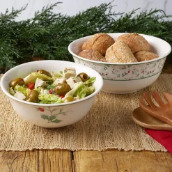 Pfaltzgraff® Winterberry® Set of 2 Holly Nesting Serving Bowls- Serve Bowls