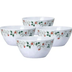 Pfaltzgraff® Winterberry® Set of 4 Outdoor Melamine Cereal Bowls- Soup Cereal Bowls
