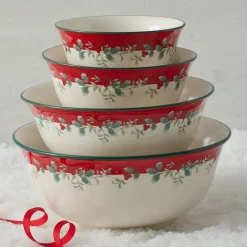 Pfaltzgraff® Winterberry® Set of 4 Serving Bowls- Serve Bowls