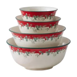 Pfaltzgraff® Winterberry® Set of 4 Serving Bowls- Serve Bowls