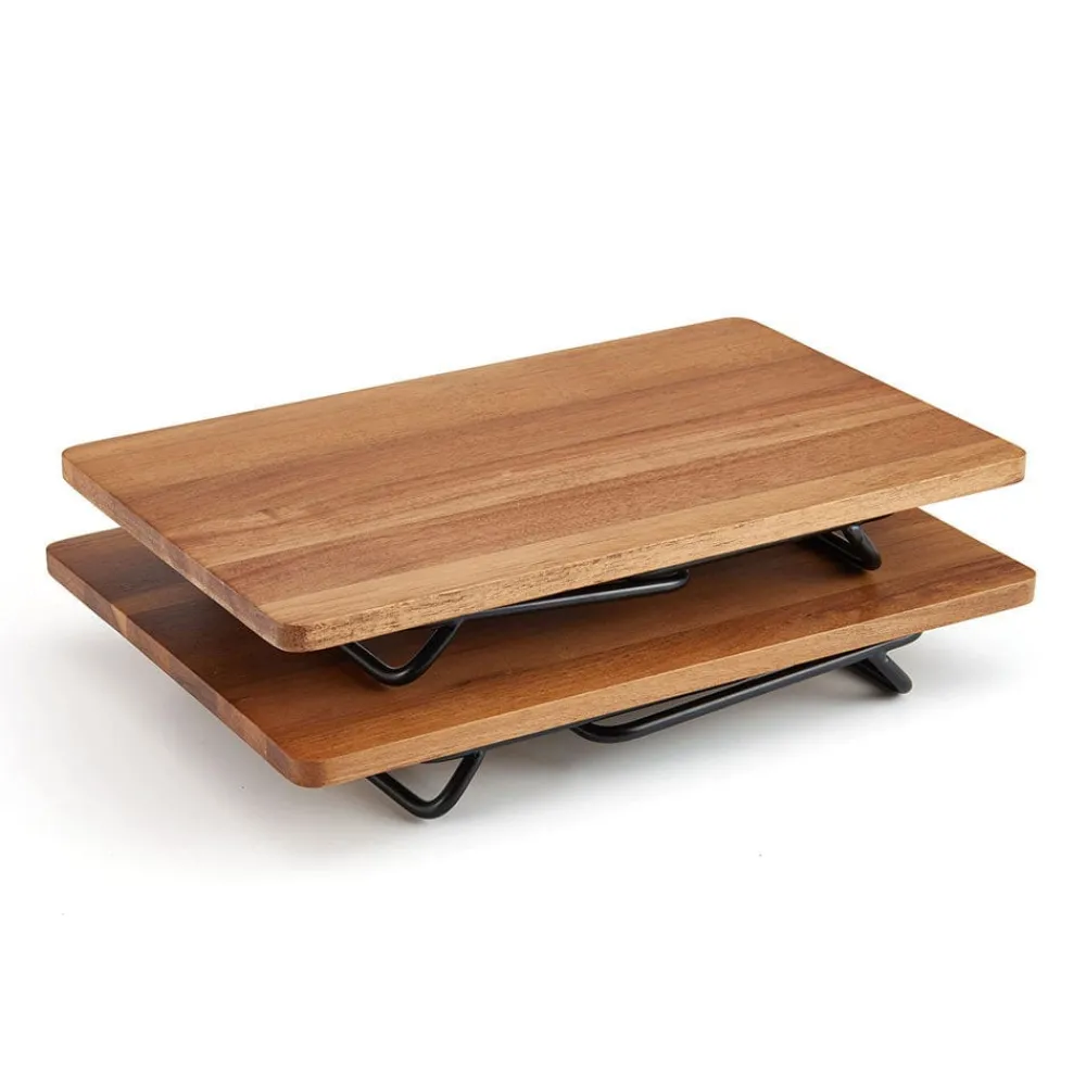 Gourmet Basics® Woodford Set of 2 Shelf Organization Trays- Fruit And Storage Baskets