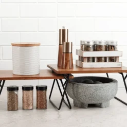 Gourmet Basics® Woodford Set of 2 Shelf Organization Trays- Fruit And Storage Baskets
